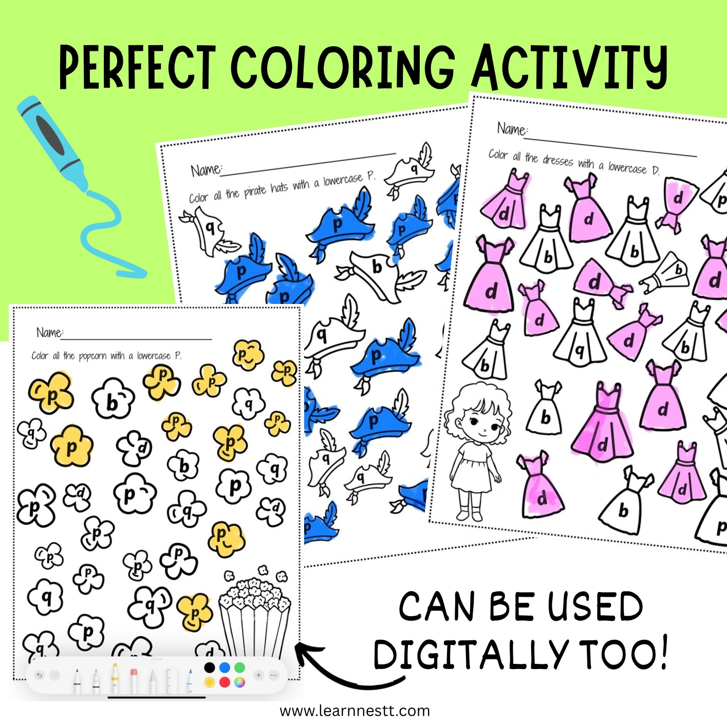 Frequently Confused Letters - Alphabet Activities