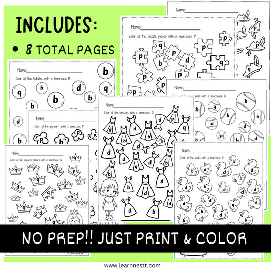 Frequently Confused Letters - Alphabet Activities